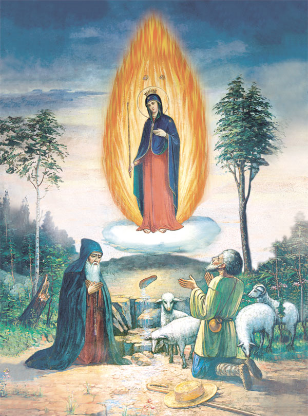 Чудесне з'явлення Божої Матері у вогняному стовпі на Почаївській горі
